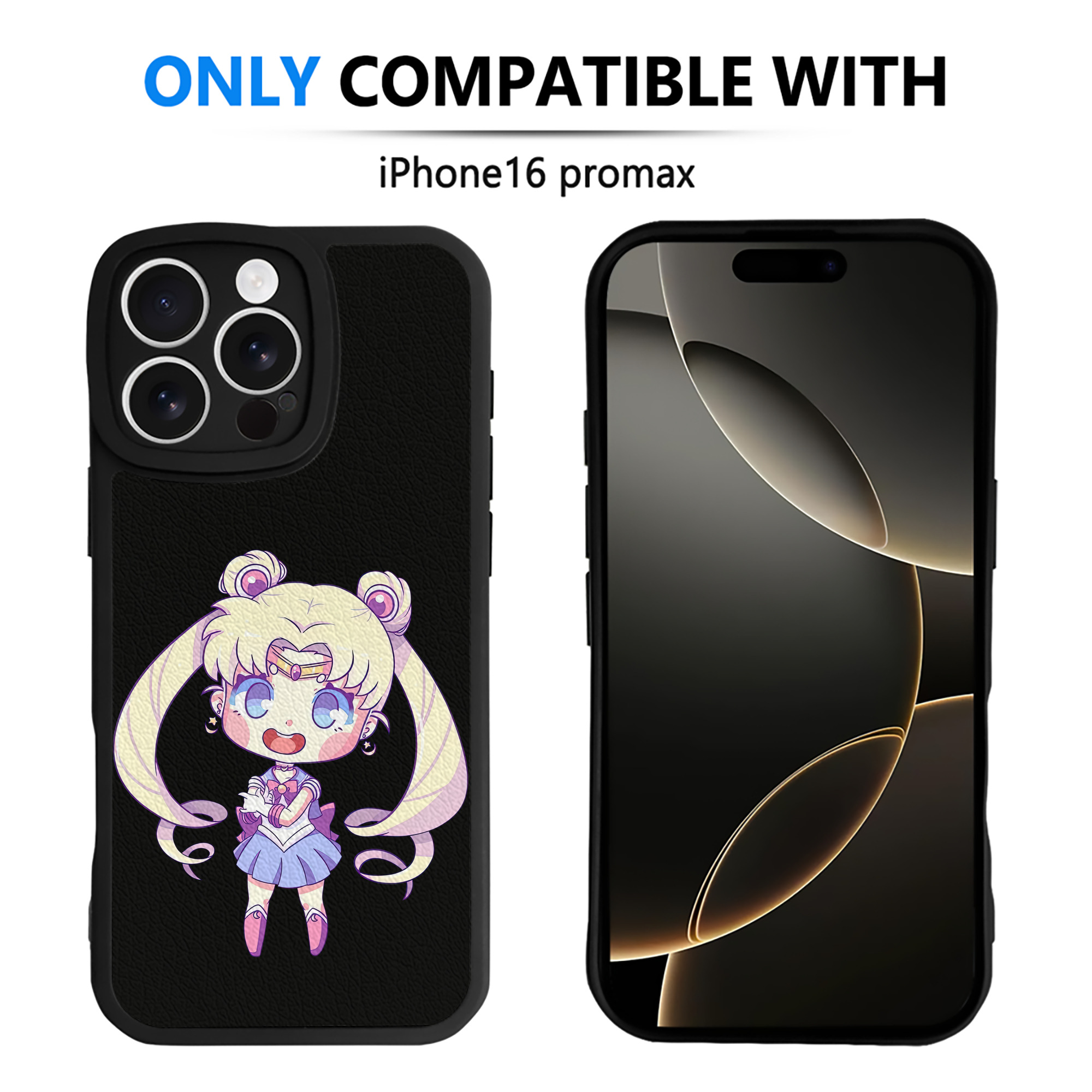（画像用） 美少女戦士セーラームーン 月野 うさぎ つきの うさぎ Sailor Moon Tsukino Usagi 【iPhone 16シリーズ対応】シリコンスマホケース（レザー調） 材質：シリコン